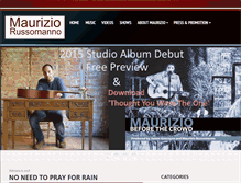 Tablet Screenshot of mauriziomusic.com